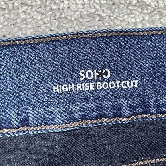 Nicole Miller SoHo Jeans Women’s 10 Blue Bootcut High Rise Medium Wash Stretch - Picture 6 of 13